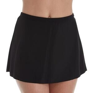 Miraclesuit Skirt Swim Bottom Black 6516602 Women's Size 14 New Without Tags